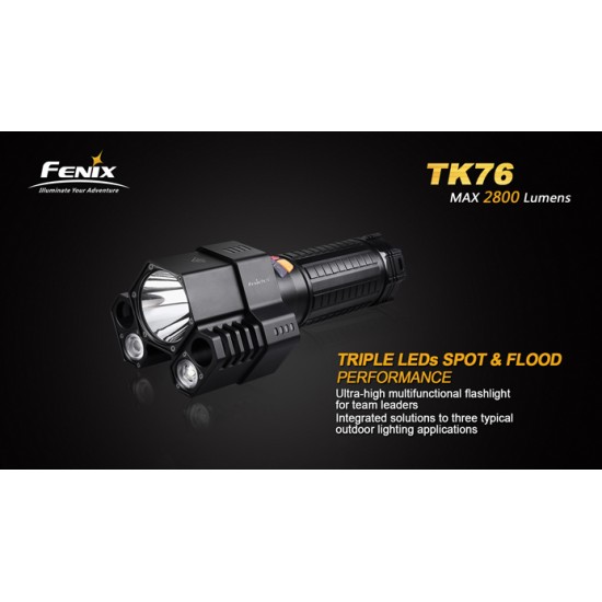 Fenix TK76 LED Flashlight - Fenix TK76 L2 Triple LED Flashlight in